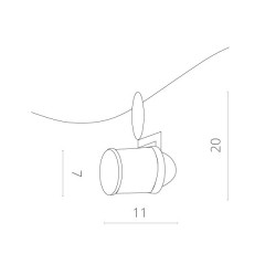 Светильник на шине ARTE Lamp A3056PL-1SI