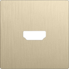 Клавиша Werkel WL10-HDMI-CP шампань рифленый