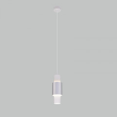 Подвесной светильник Eurosvet 50204/1 LED белый/матовое серебро