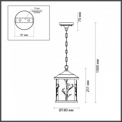 Уличный светильник Odeon Light 4963/1
