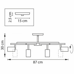 Люстра на штанге Lightstar LR718374364