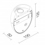 Бра LeDron WWF1106-C-WW IP65 Черный