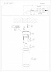 Точечный накладной светильник Denkirs DK2008-WH