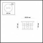 Уличный светильник Odeon Light 4044/1C