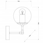 Бра ARTE Lamp A1664AP-1BK