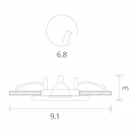 Влагозащищенный светильник ARTE Lamp A2024PL-1WH