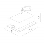 Встраиваемый светильник ARTE Lamp A3153PL-2BK