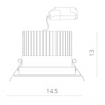 Встраиваемый светильник ARTE Lamp A3315PL-1WH