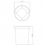 Тротуарный светильник ARTE Lamp A6013IN-1SS