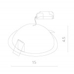 Встраиваемый светильник ARTE Lamp A7012PL-1WH