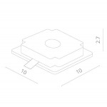 Встраиваемый светильник ARTE Lamp A9214PL-1WH