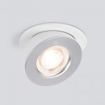 Встраиваемый светильник Elektrostandard Pruno белый/серебро 8W 4200К (25080/LED)