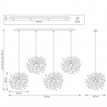 Подвесная люстра Lightstar L4PL721132