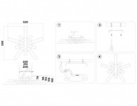 Накладная люстра Ambrella Light FA8906