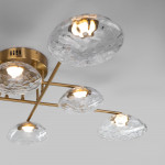 Накладная люстра Eurosvet 50389 LED латунь