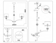 Подвесная люстра Ambrella Light LH71131