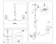 Подвесная люстра Ambrella Light LH57083