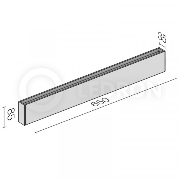 Светильник настенный LeDron GW-M066/65 WHITE