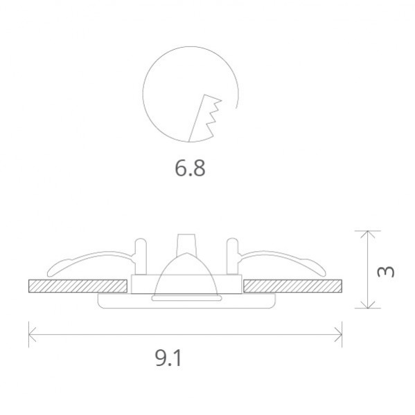 Влагозащищенный светильник ARTE Lamp A2024PL-1WH