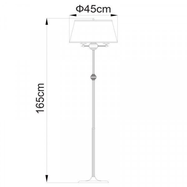 Торшер ARTE Lamp A3579PN-3AB