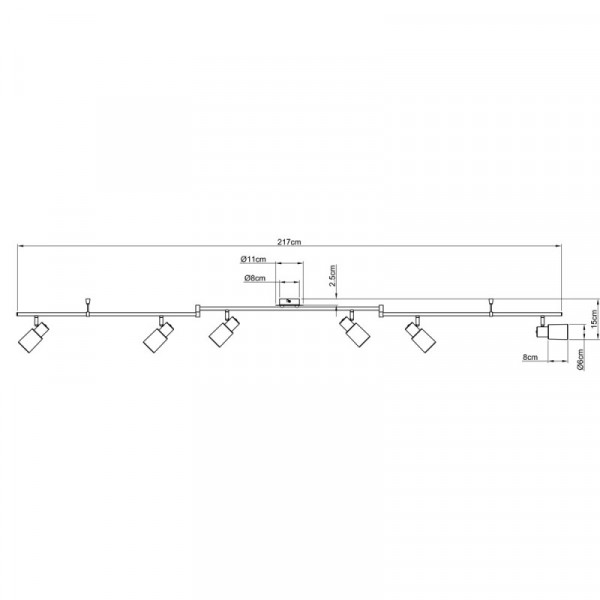 Спот ARTE Lamp A4510PL-6SS