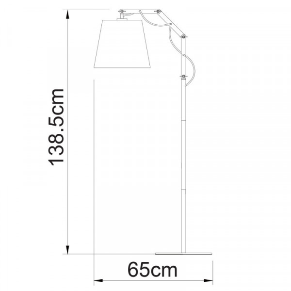 Торшер ARTE Lamp A5700PN-1WH