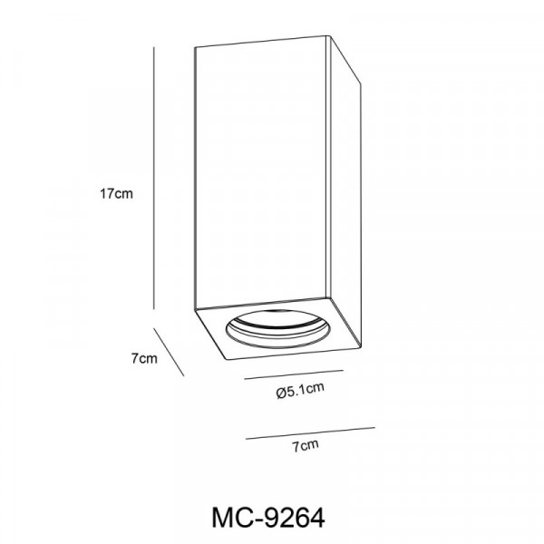 Накладной светильник ARTE Lamp A9263PL-1WH