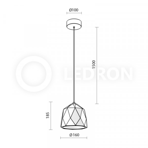 Подвесной светильник LeDron 2518B