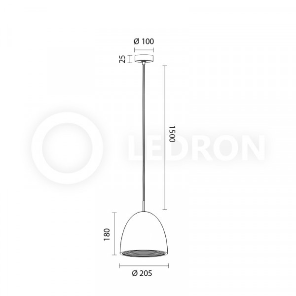Подвесной светильник LeDron 2601B