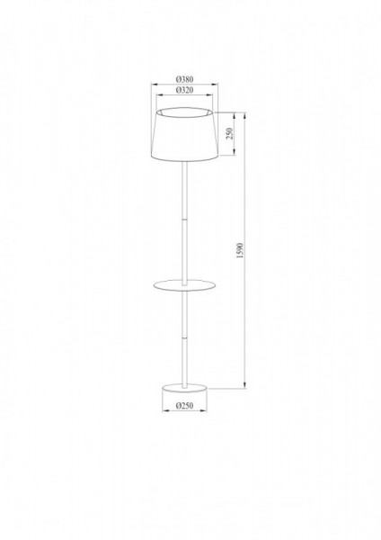 Торшер ARTE Lamp A2102PN-1WH