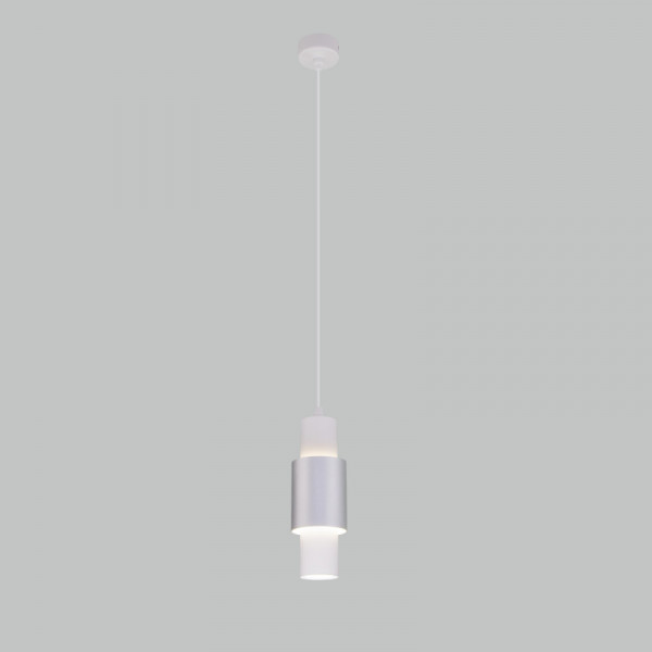 Подвесной светильник Eurosvet 50204/1 LED белый/матовое серебро