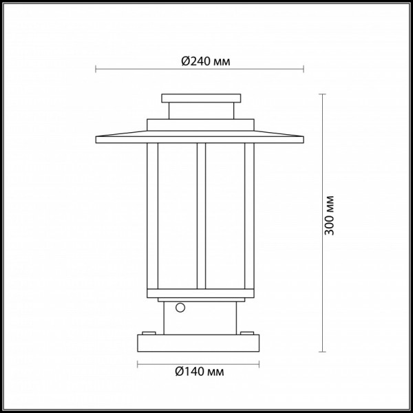 Садовый светильник Odeon Light 4047/1B