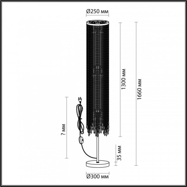 Торшер Odeon Light 5028/3F