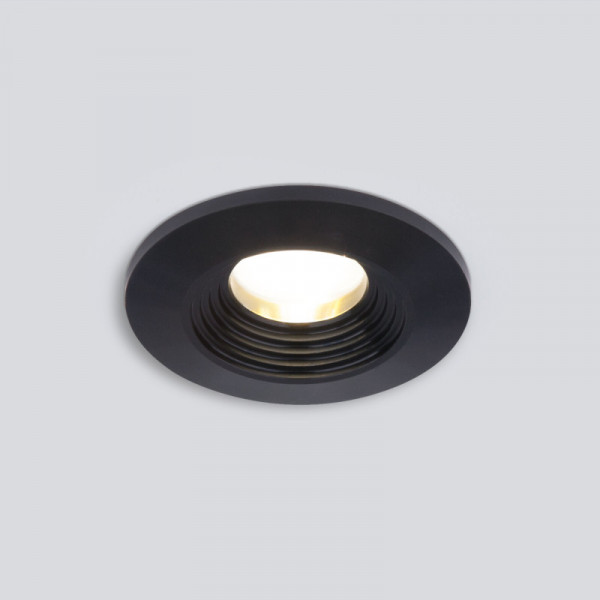 Встраиваемый светильник Elektrostandard 9903 LED 3W 3000K COB BK черный