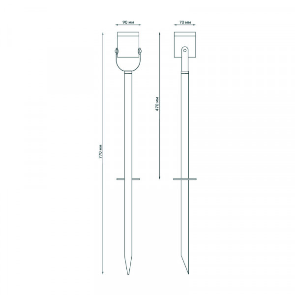 Грунтовый светильник Gauss GD155