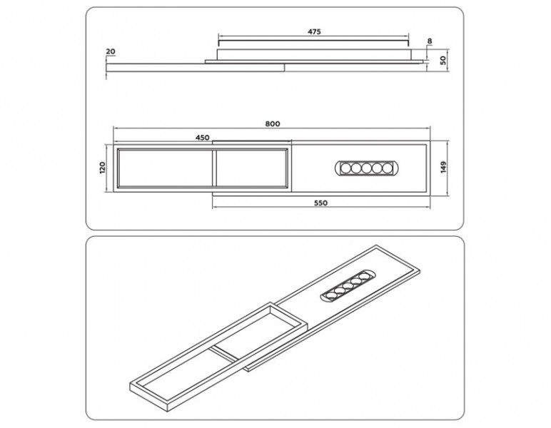 Накладной светильник Ambrella Light FL51453