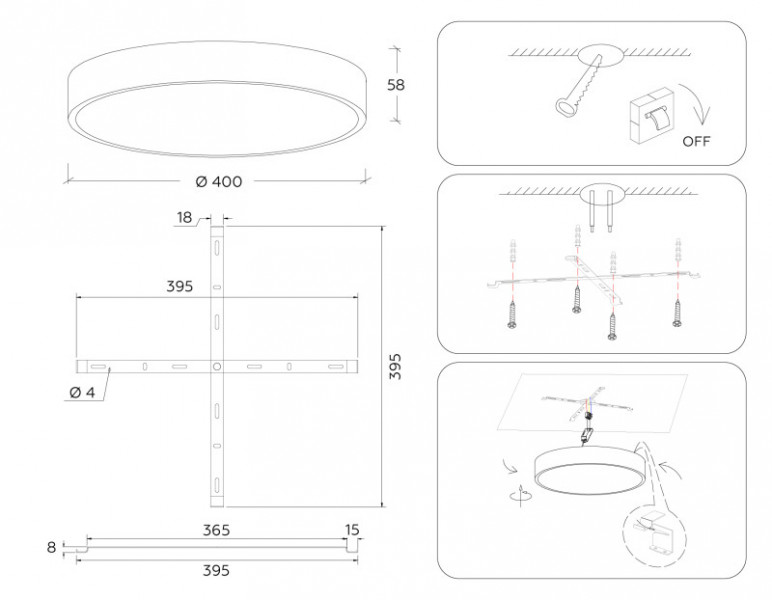 Накладной светильник Ambrella Light FV5529
