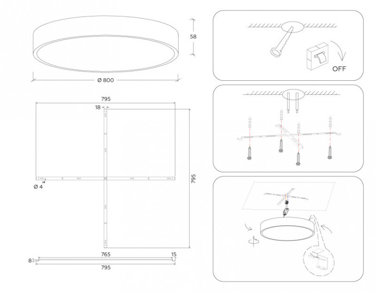 Накладной светильник Ambrella Light FV5540