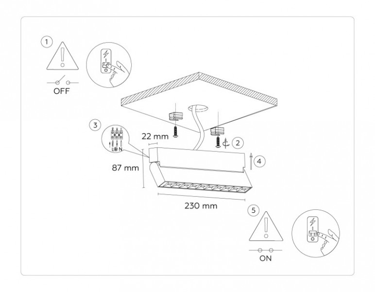Линейный светильник Ambrella Light TA1829