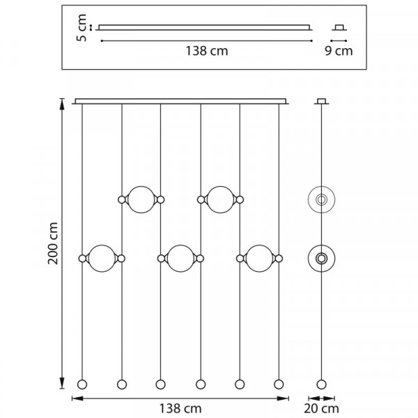 Подвесная люстра Lightstar 815501