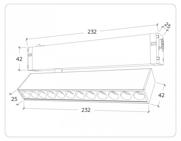 Светильник на шине Ambrella Light GL1342
