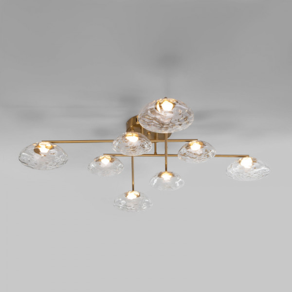Накладная люстра Eurosvet 50389 LED латунь